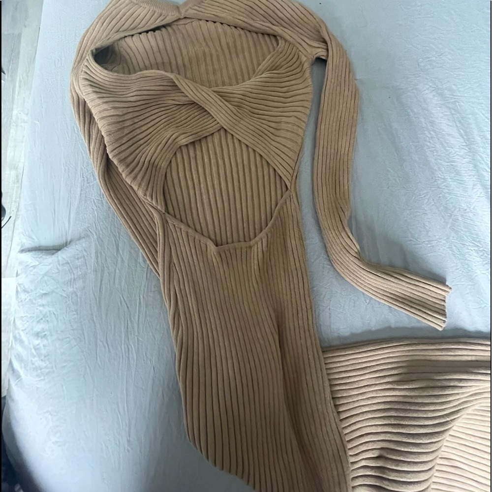 Long sweater dress
